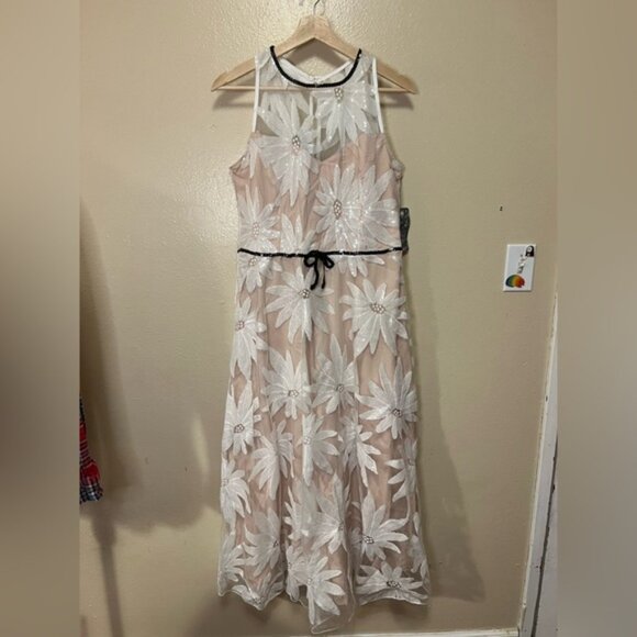 Anthropologie Eva Franco White Haven Sutton Embroidered Floral Dress NWT - Picture 1 of 13